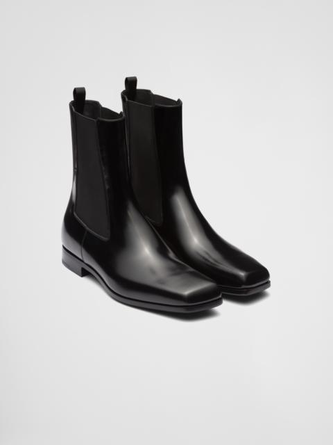Prada Brushed leather Chelsea boots