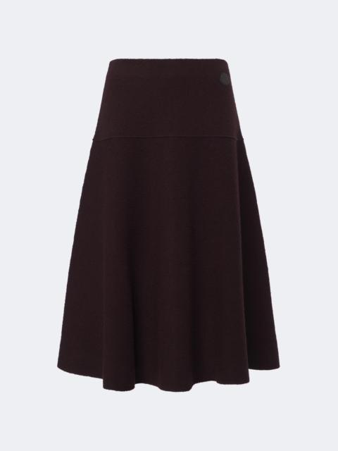 Moncler Knitted wool-blend midi skirt