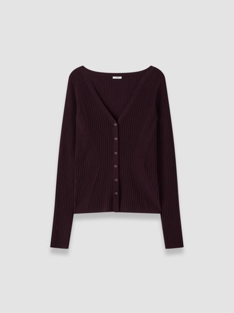 JOSEPH Alba Merino Wool Rib Cardigan