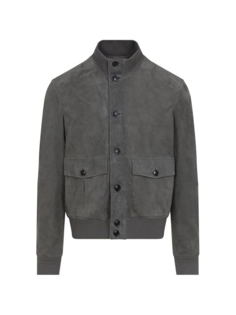 ZEGNA buttoned leather jacket