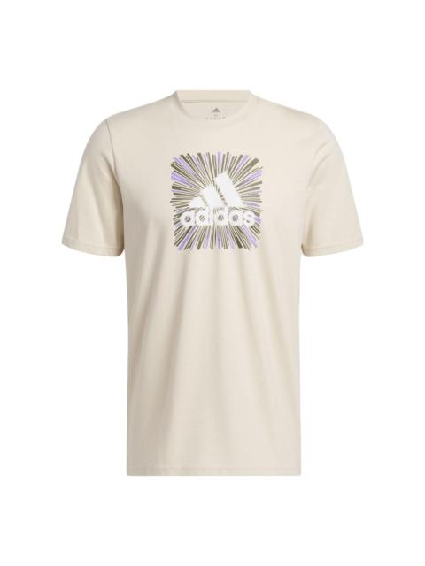 adidas adidas Originals Sport Optimist Sun Logo T-Shirt 'Sand Strata' IC7788