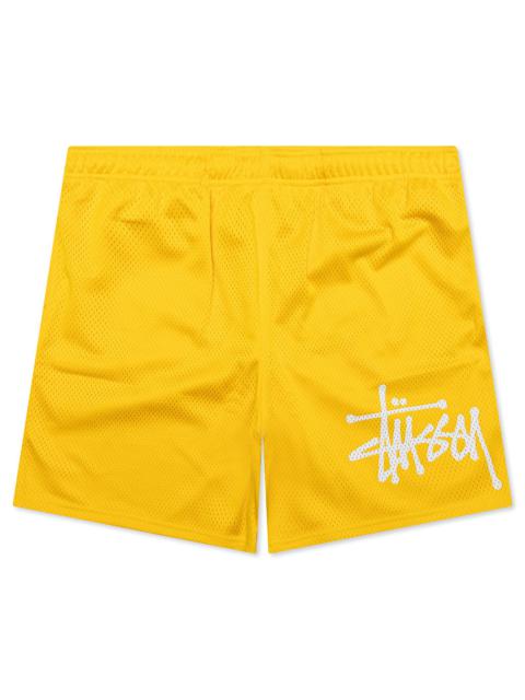 MESH SHORT BIG BASIC - SULPHUR