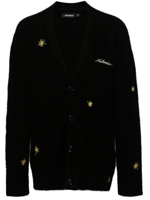 NAHMIAS Sunshine logo-embroidered cardigan