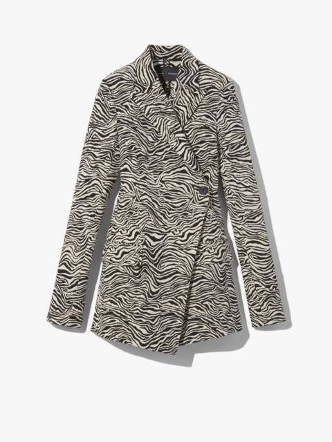 Proenza Schouler Stretch Zebra Jacquard Blazer