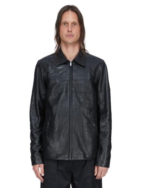 Rick Owens Black Temple Brad Leather Jacket