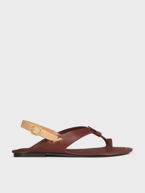 CELINE ONYX THONG SANDAL IN CALFSKIN VEGETAL TANNING