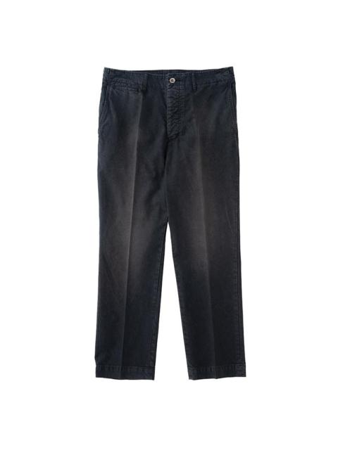 visvim CHINO PANTS DMGD BLACK