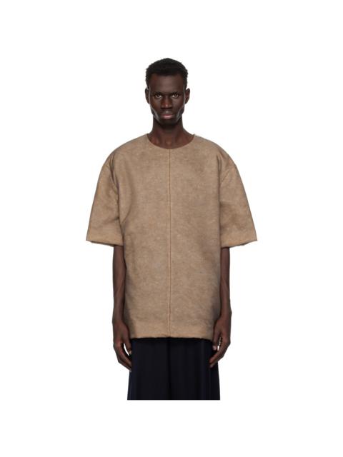 Dries Van Noten Brown Padded T-shirt
