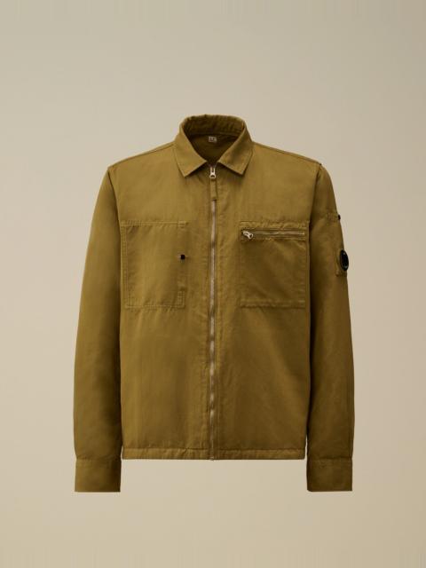 C.P. Company Cotton/Linen Lens Zip Overshirt