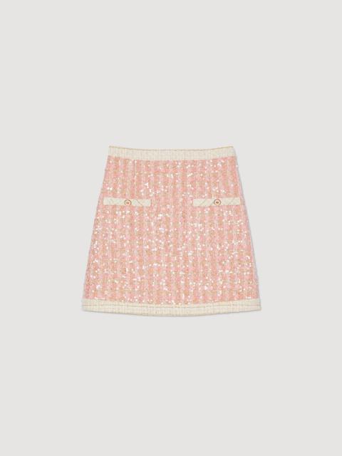 Sandro Short tweed skirt