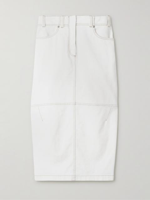 Brunello Cucinelli Denim Midi Skirt