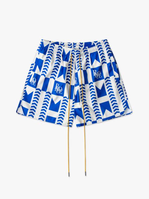 Rhude BLUE GRASSE SWIM TRUNKS