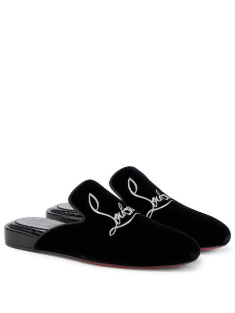 Navy Coolito Donna velvet slippers