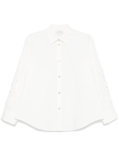 forte_forte lace-detailed shirt