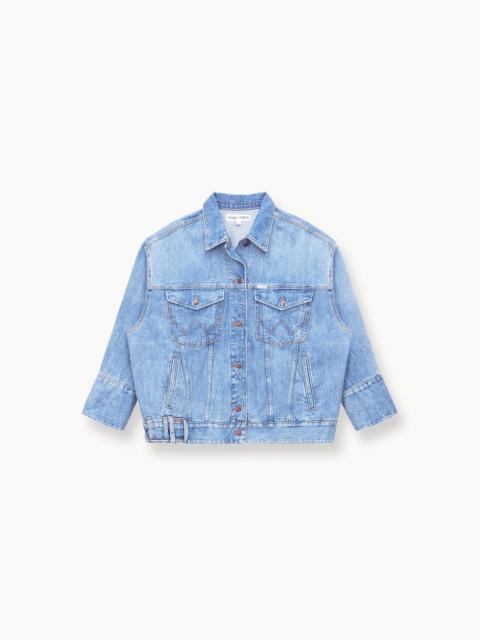 STAUD CUSTOM STAUD x C.BONZ THE BIGGEST JEAN JACKET | MID BLUE