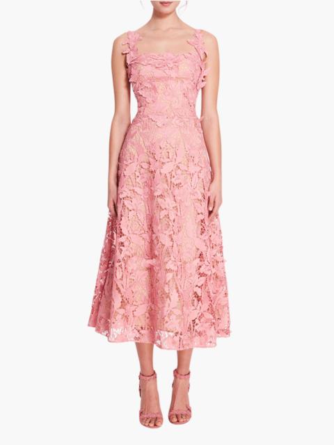 Marchesa ORGANIC LACE MIDI DRESS