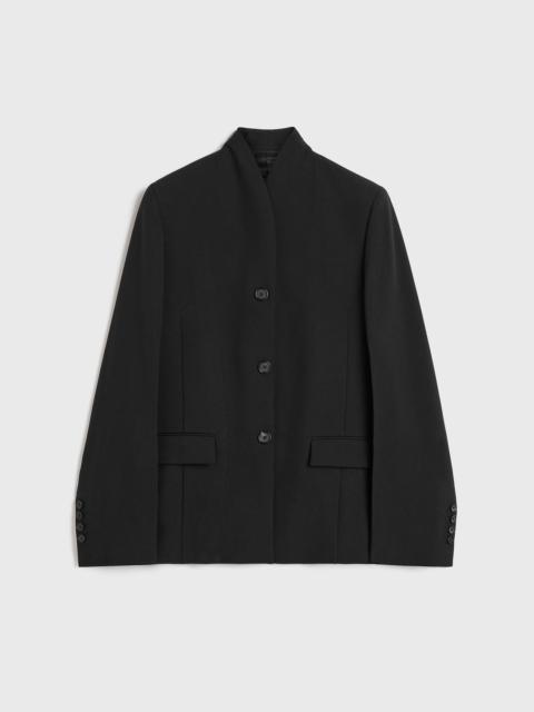 Overlay suit jacket black