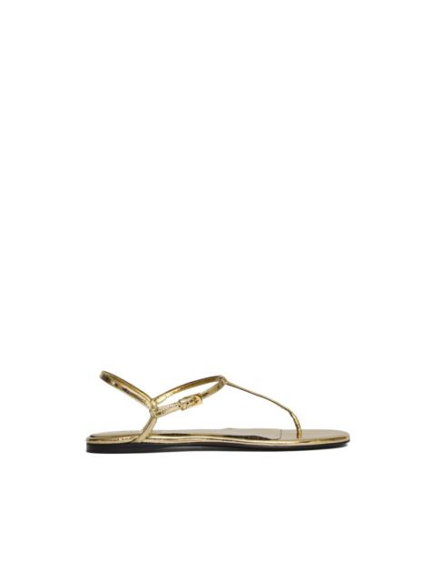PARIS TEXAS Montecarlo metallic flat sandal