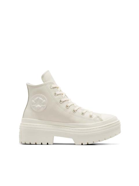 lugged heel platform hi sneakers