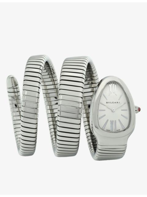 BVLGARI SP35C6SS.2T Serpenti Tubogas stainless-steel quartz watch