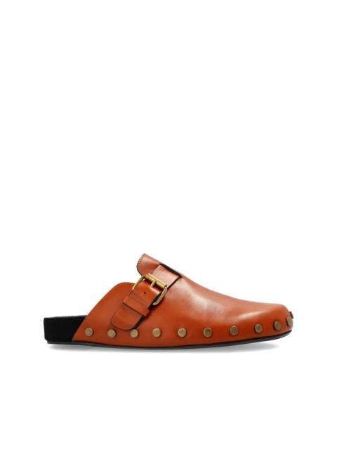 Isabel Marant buckle-fastening studded clogs
