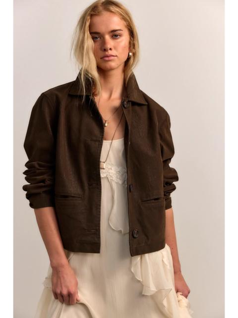 FREE PEOPLE We The Free Hera Vegan Suede Jacket