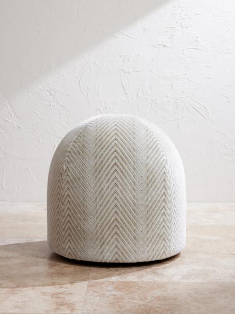 Missoni Ziggy Panettone Striped Velvet-Jacquard Pouf