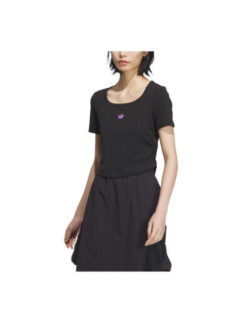 adidas (WMNS) adidas Chinese Valentine's Day Graphic T-Shirt 'Black' JM2707