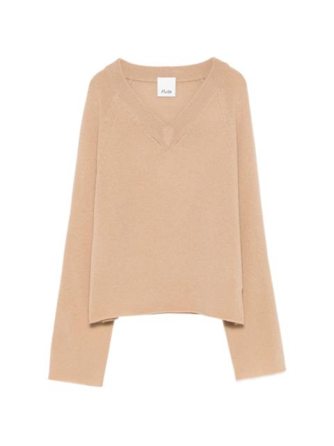 Allude V-neck sweater