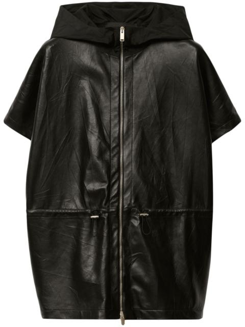 FABIANA FILIPPI pleated leather cape