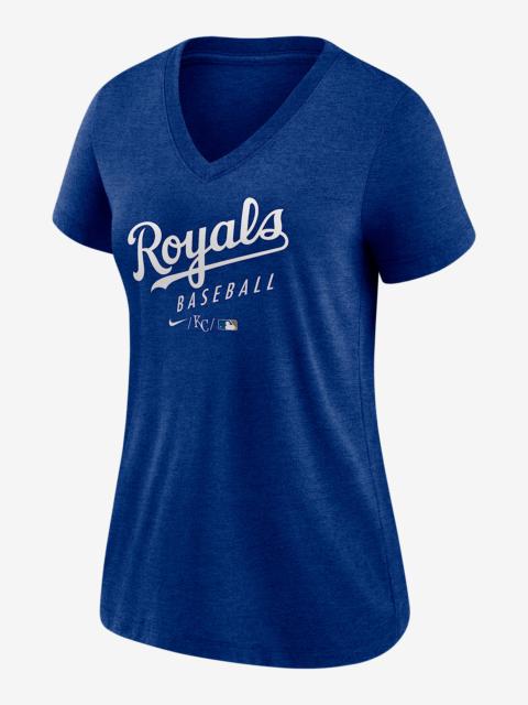 Nike Kansas City Royals Authentic Collection Women's Nike MLB V-Neck T-Shirt