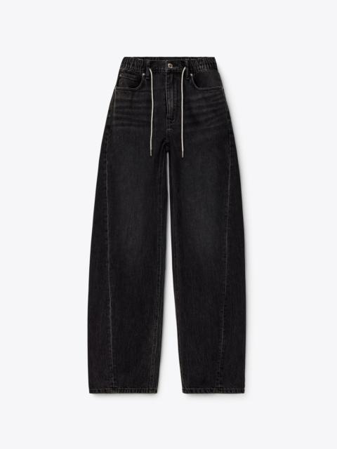 Alexander Wang crystal hotfix drawcord balloon jogger