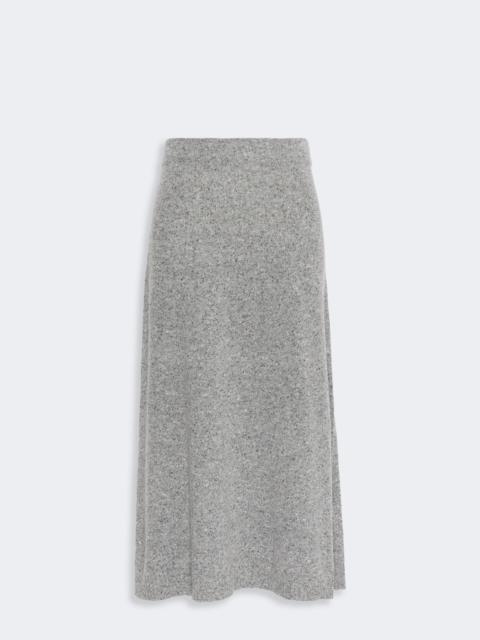 WEEKEND Max Mara ALOA Flared skirt in wool blend tweed - MEDIUM GREY