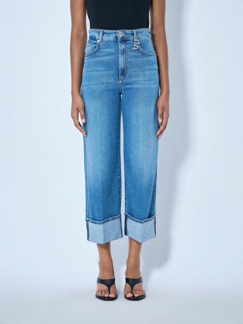 Sportmax Cropped Wide-Leg Denim Jeans