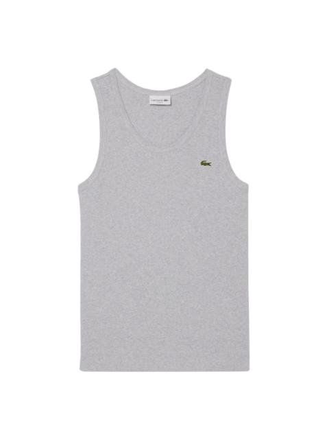 LACOSTE logo-embroidered tank top