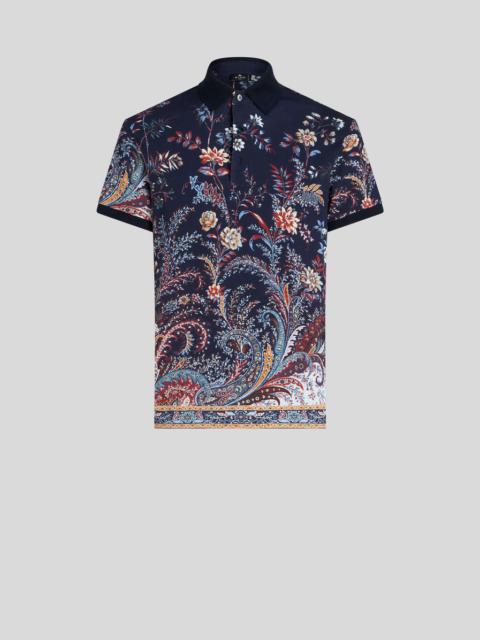 FLORAL PAISLEY POLO SHIRT