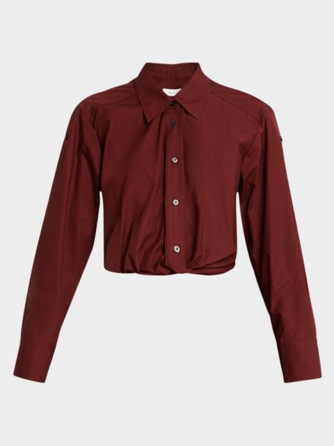 A.L.C. Leo Gathered Button-Front Top