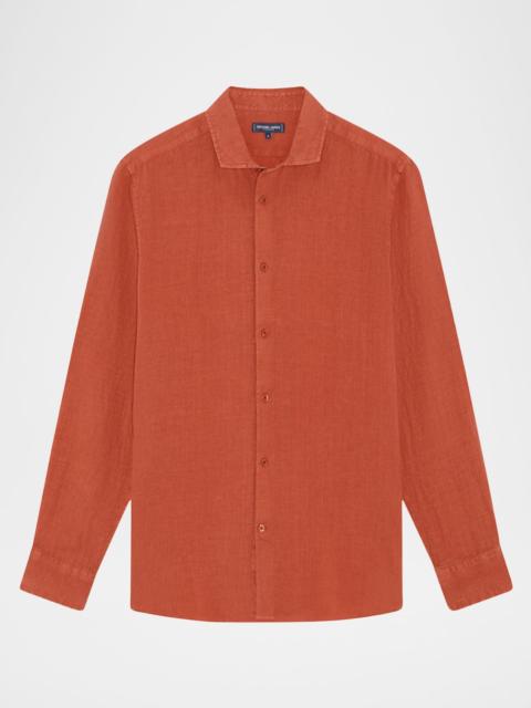FRESCOBOL CARIOCA Men's Antonio Linen Button-Down Shirt
