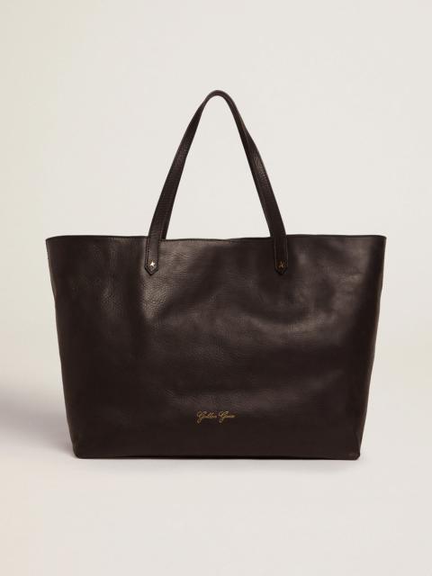 Black Pasadena Bag with gold logo on the front