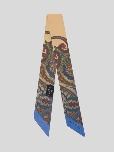 Etro SILK TWILL PAISLEYINA WITH PLACED PAISLEY PRINT