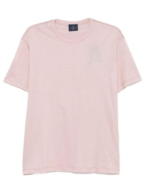 Paul & Shark COTTON BLEND T-SHIRT WITH TONE-ON-TONE LOGO PRINT