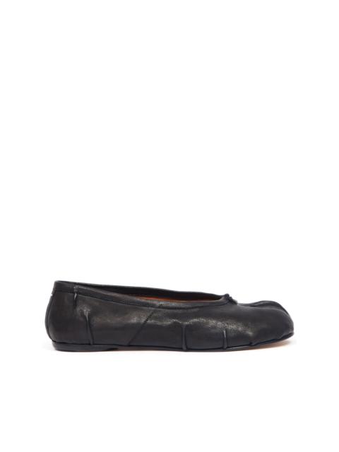 Maison Margiela PLEATED BALLERINA TABI - BLACK