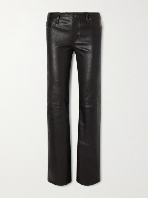 FRAME Rodeo Leather Bootcut Pants