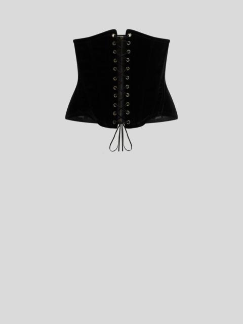 Etro STRETCH COTTON VELVET CORSET BELT