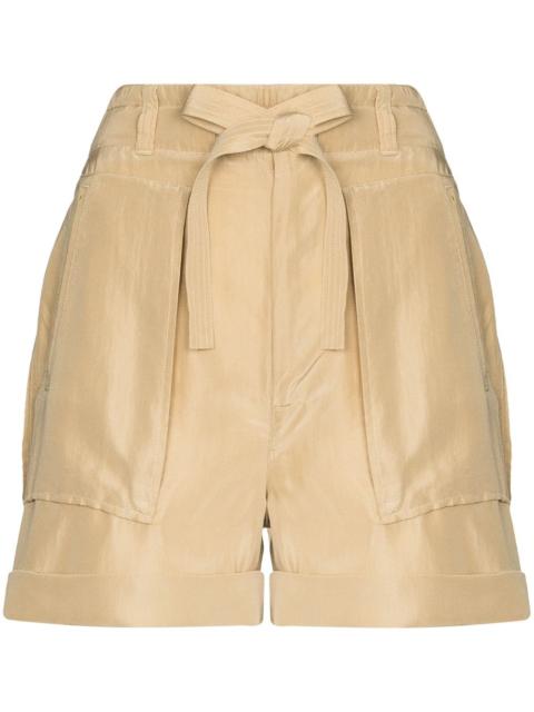 Polo Ralph Lauren paperbag-waist silk shorts