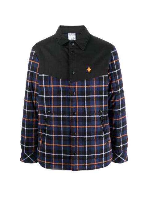 Marcelo Burlon County Of Milan checked long-sleeve jacket