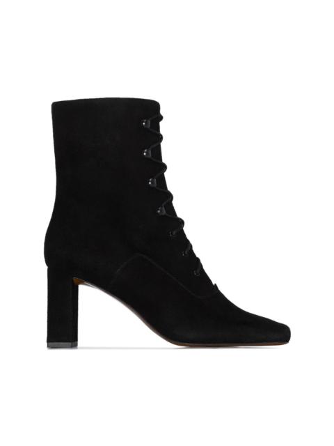 BY FAR Claude lace-up ankle boots