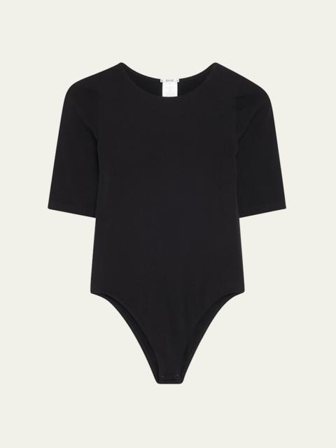 Wolford Bahamas Short-Sleeve Crewneck Bodysuit