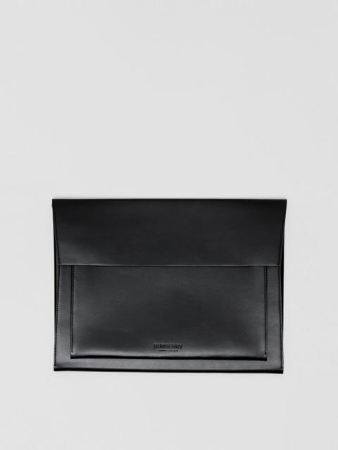Burberry Leather Laptop Envelope Pouch