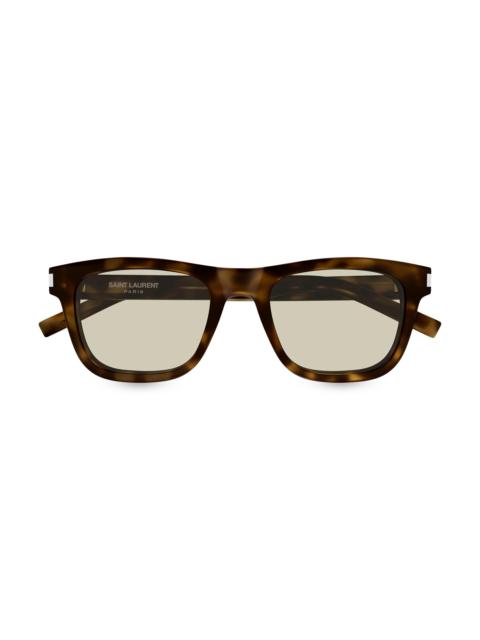 SAINT LAURENT Men's 49MM Panthos Square Sunglasses - Black